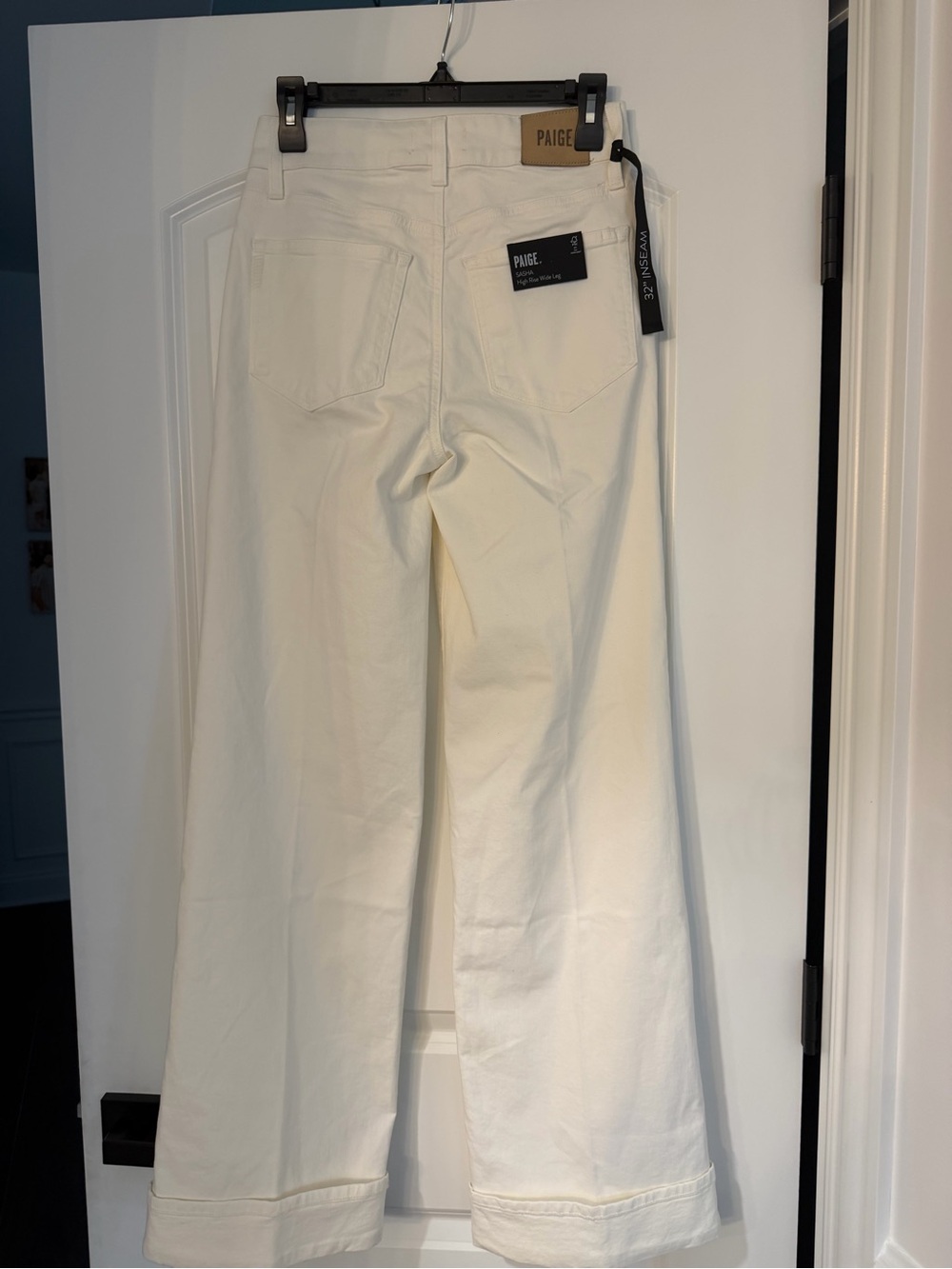 PAIGE Sasha Cuff High Waist Jeans - Picture 5 of 5